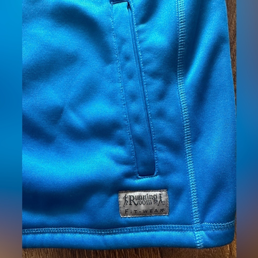Men's Running Room Resolution Blue Zip-Up Sweater - Size M - Picture 2 of 7